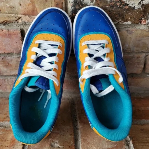 Nike Air Force 1 LV8 1 DBL Double Blue Yellow  BV1084-400 - Picture 4 of 10